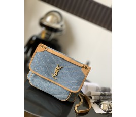 세인트로랑 YSL 니키 미디움 트위드백 (28cm)