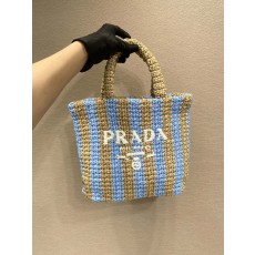 프라다 PRADA 라피아 토트 백