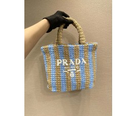 프라다 PRADA 라피아 토트 백