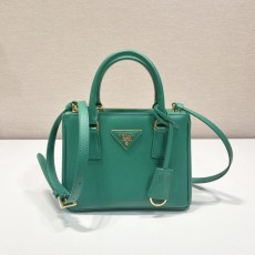 프라다 PRADA 갤러리아 사피아노 가죽 토트 백