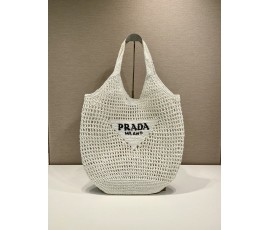 프라다 PRADA 라피아 토트 백